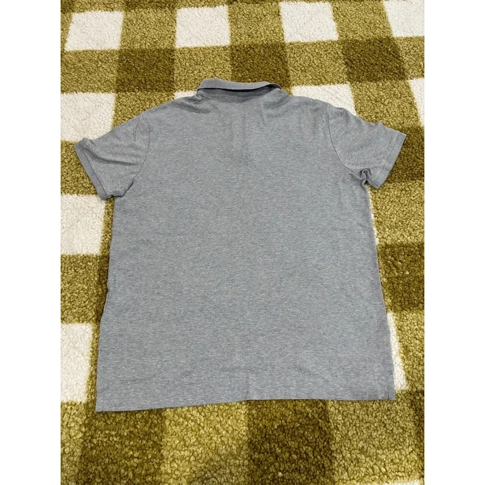 Polo Ralph Lauren Mens XL Grey Pima Soft Touch Short Sleeve Cotton Polo Shirt